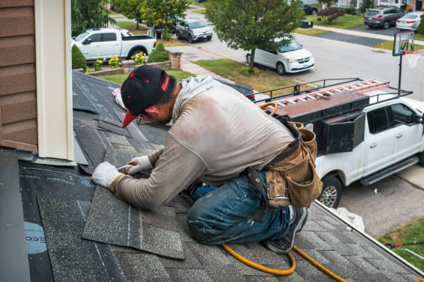 Professional Storm Damage Roof Repair technician working in Audubon, PA